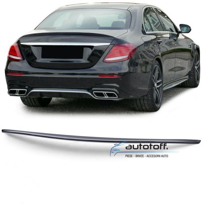 Eleron portbagaj Mercedes W213 E-Class (2016+) Negru lucios