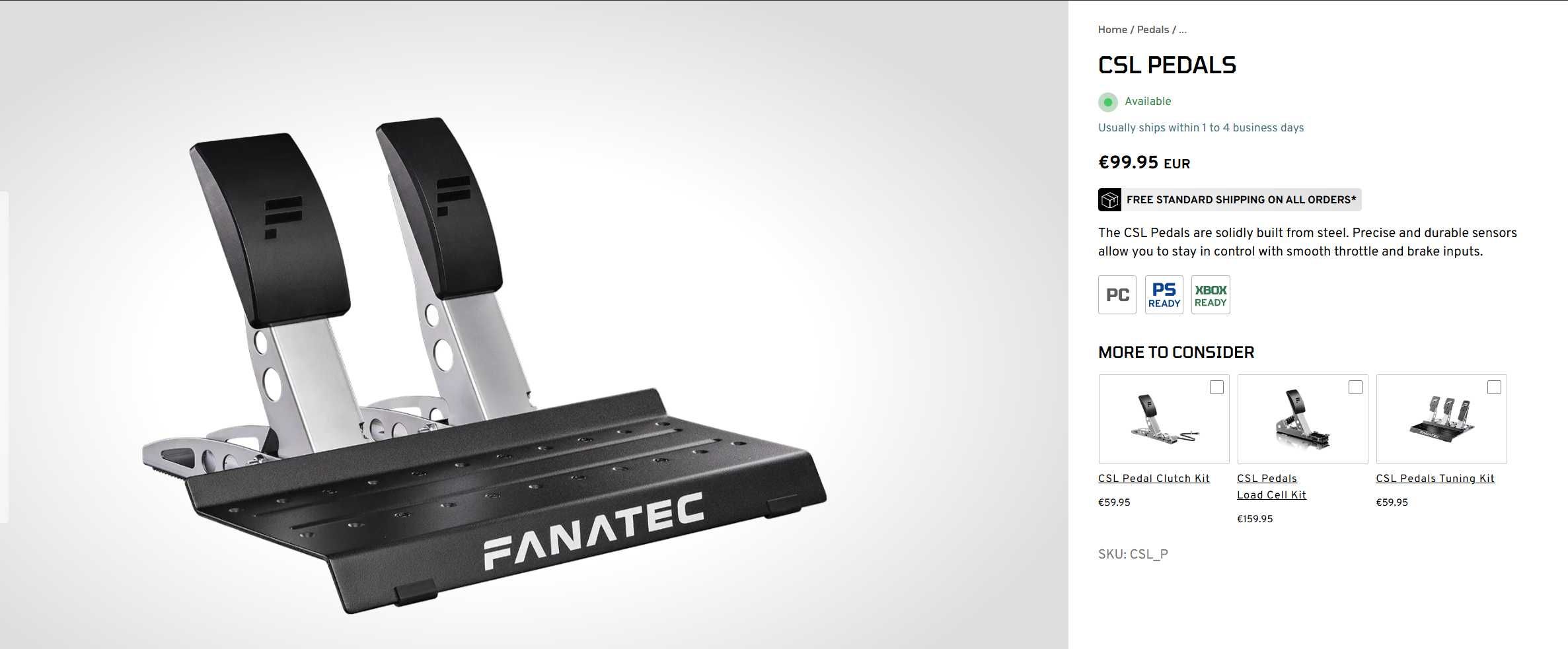 Fanatec CSL DD 8nm Full Racing Set
