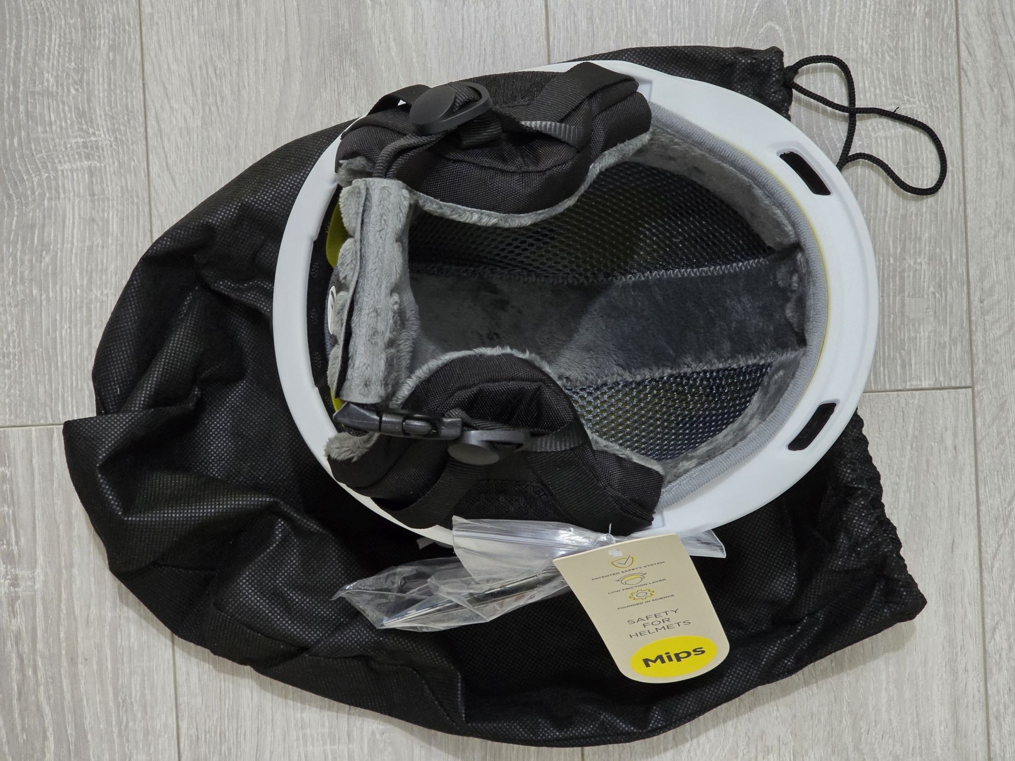 Cască ski/snowboard OutdoorMaster MIPS albă, mărime S