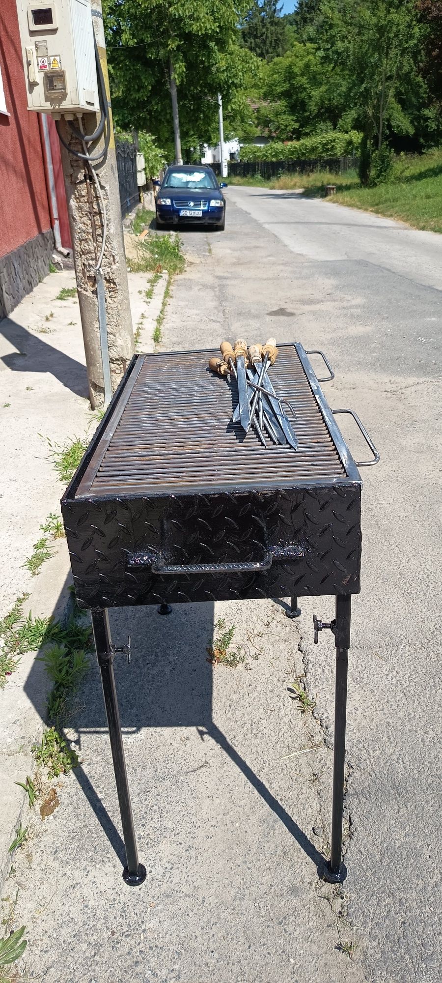 Grătar 1m+50cm cu 2 Niveluri