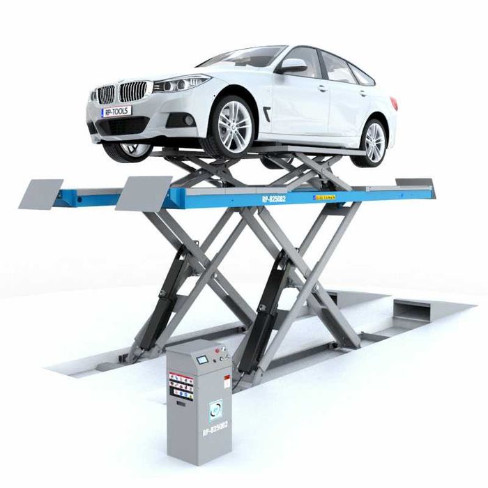 Elevator auto tip foarfecă pentru geometria roților L: 5000 mm