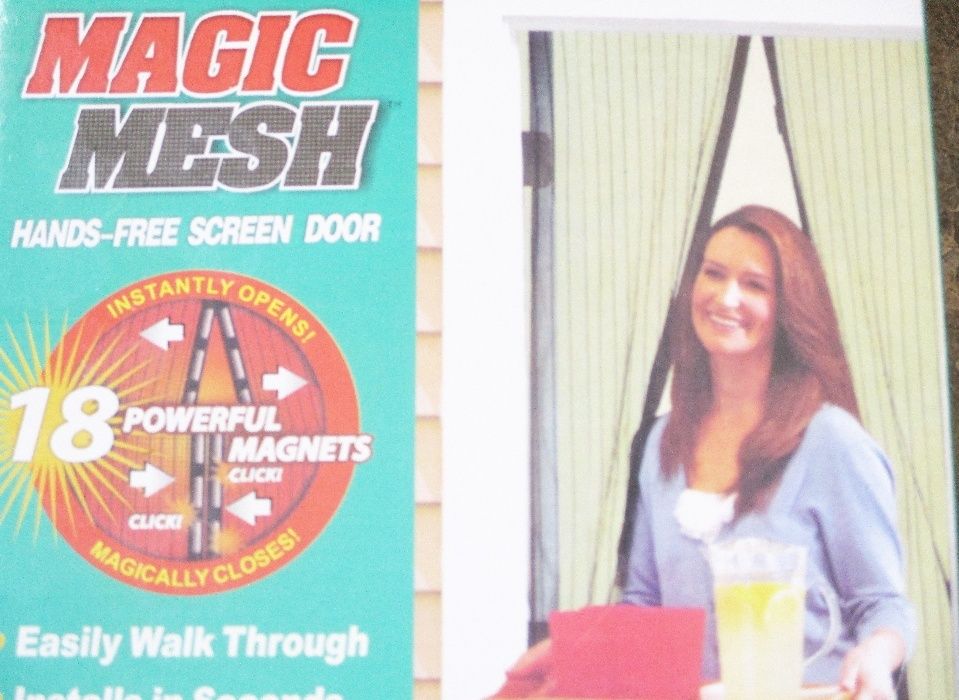 Plasa anti tantari insecte 210x100cm perdea cu magneti, culoare neagra