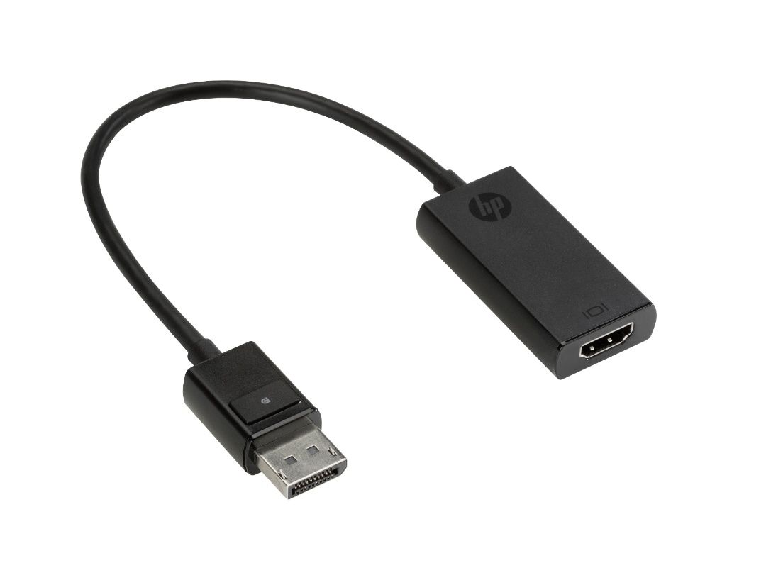 Преходник HP от Дисплей порт към HDMI, M-F, 15 см, черен