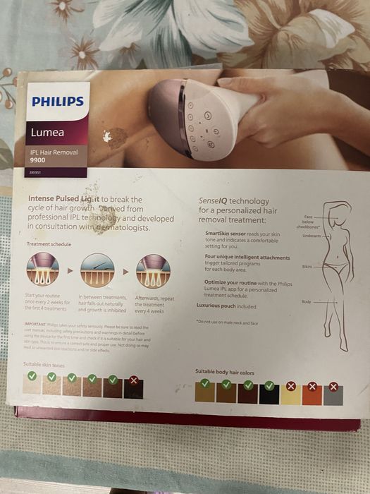 Philips Lumea IPL  Hair Removal 9900
