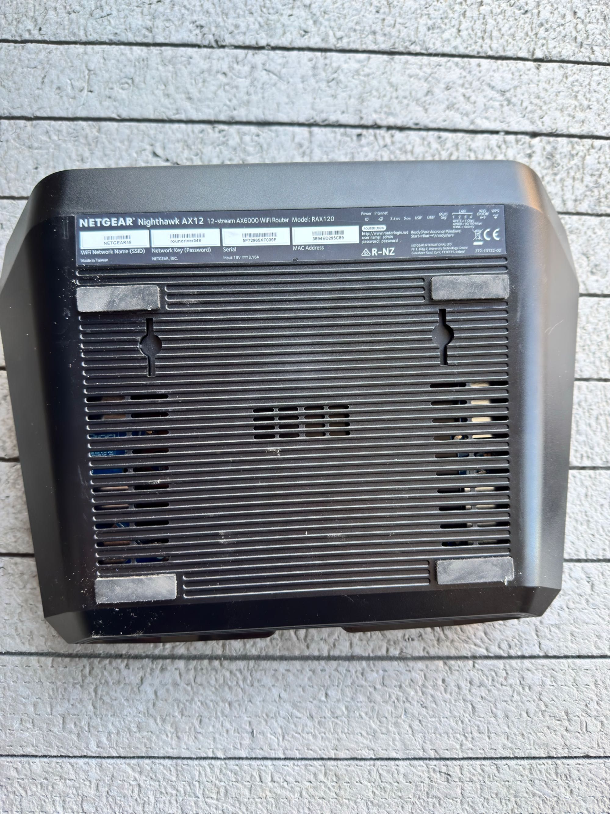 Router Netgear AX12 AX6000 RAX120 Nighthawk Wifi 6