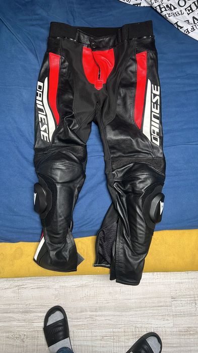 Pantaloni Moto piele Full protecții
