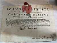 Unicat -Document Vatican Bula papala 1717 - instaurare cardinal papa !