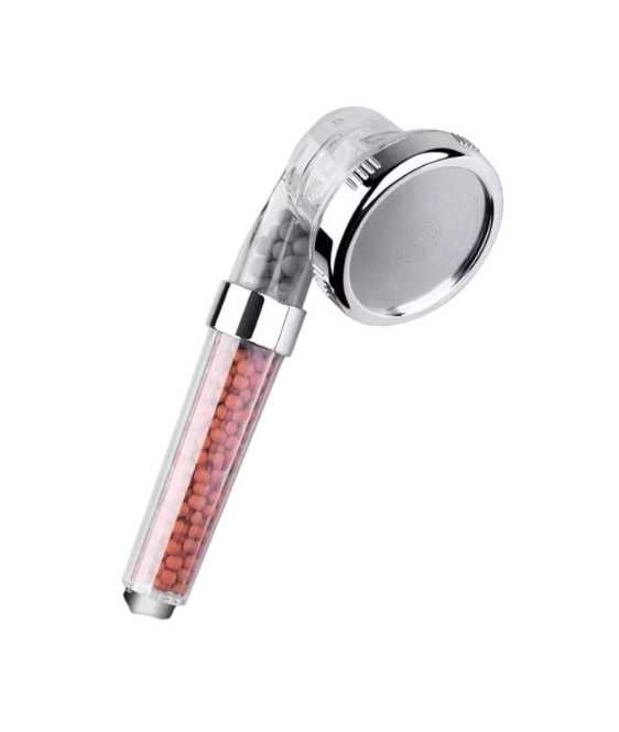 Set 3 capete de duș – presiune înaltă, filtrare cu granule, metalic