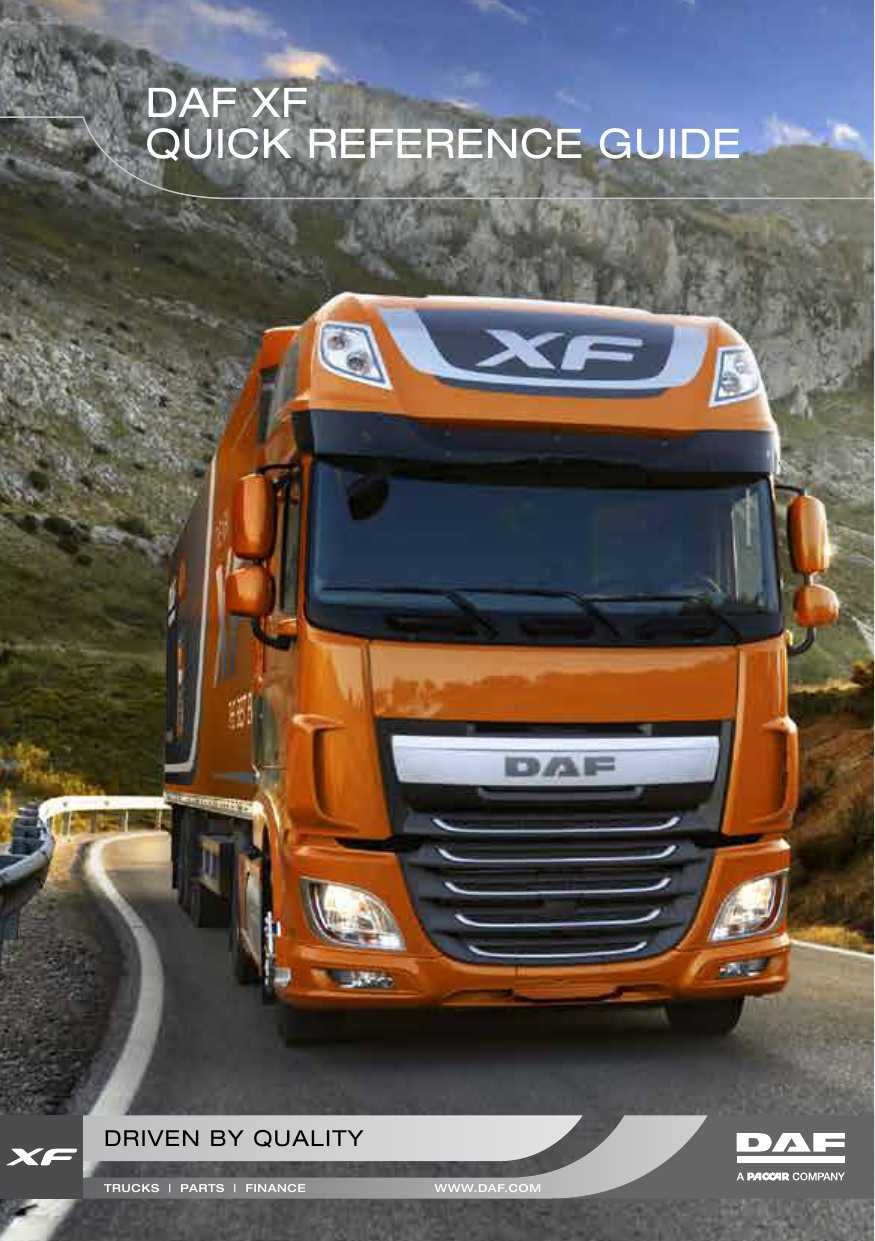 DAF Euro 6 XF-CF - Scheme Electrice si manuale de reparatii