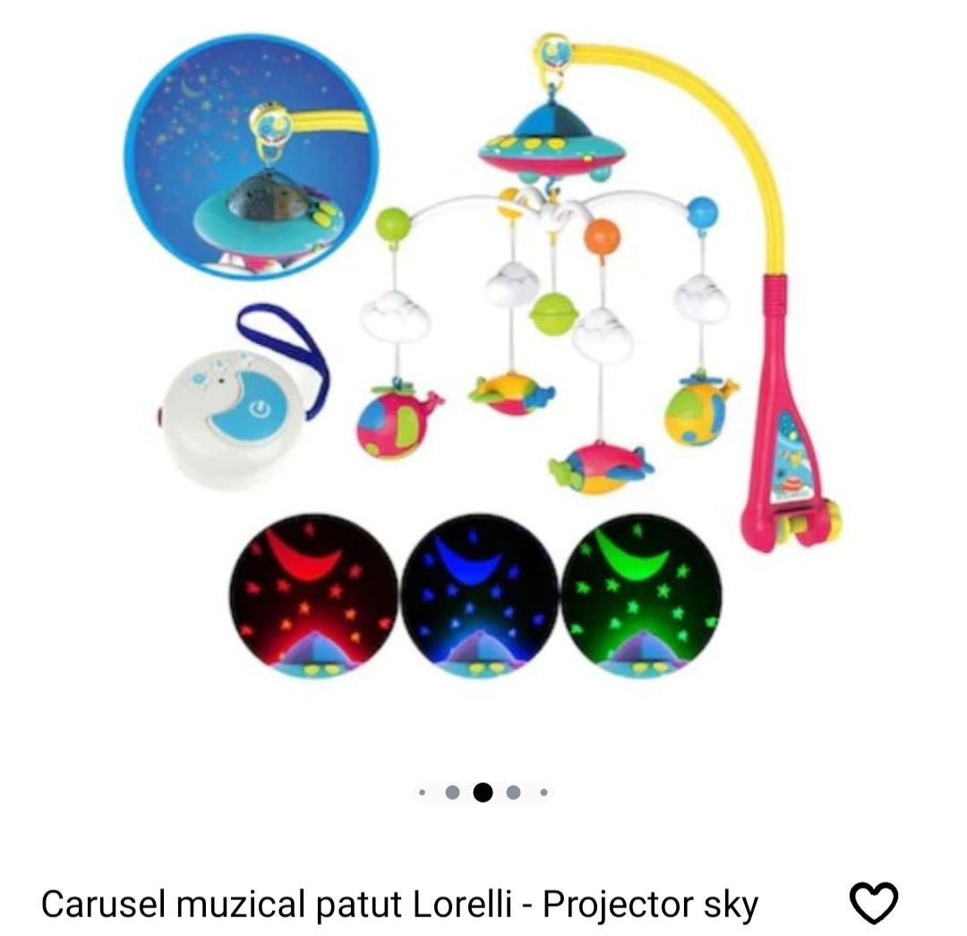 Carusel muzical patut Lorelli - Projector sky