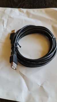 Cablu adaptor USB mama la Usb tata 3m negru