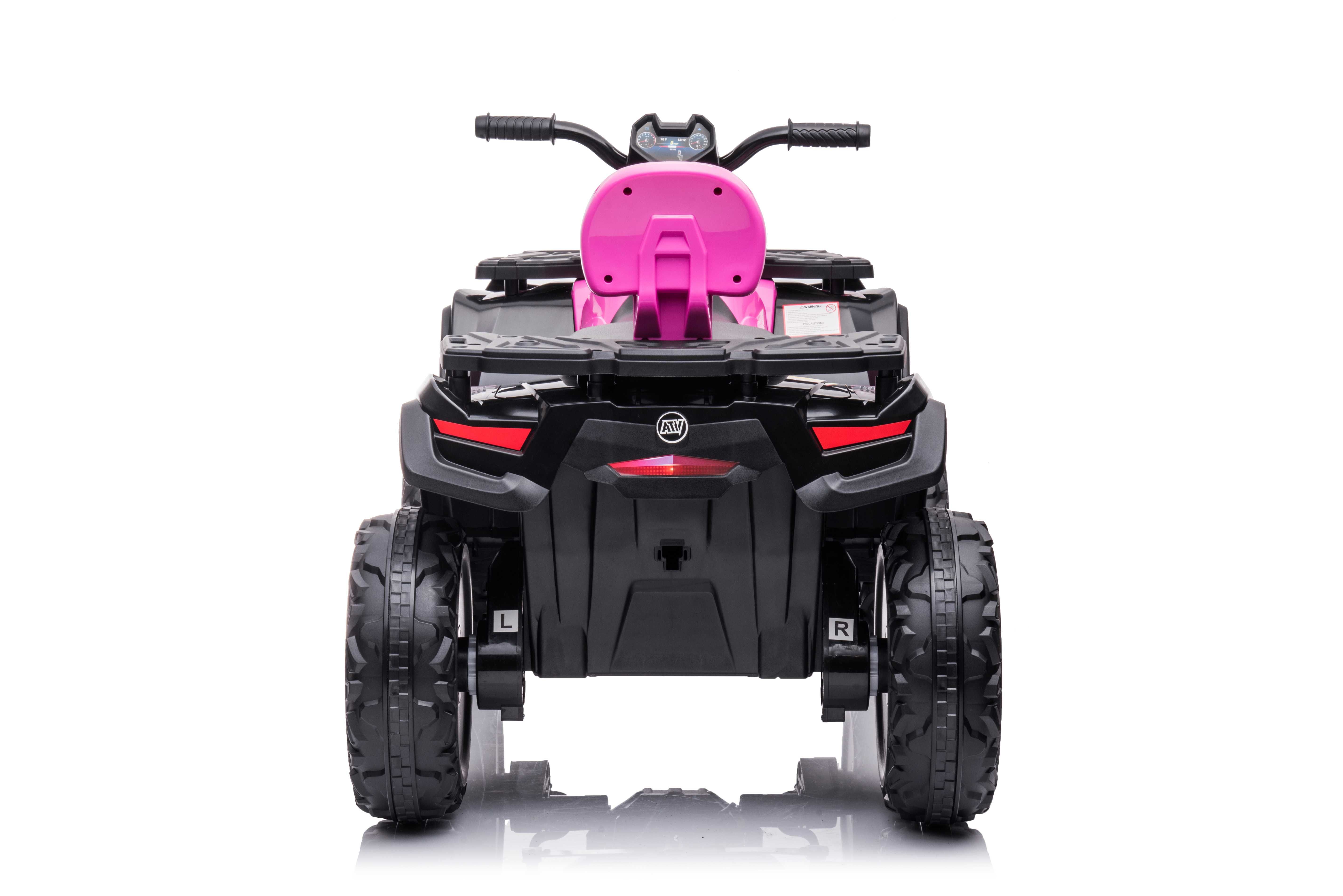 ATV electric Kinderauto BJX615 2x 50W 12V 7Ah cu scaun tapitat #Pink