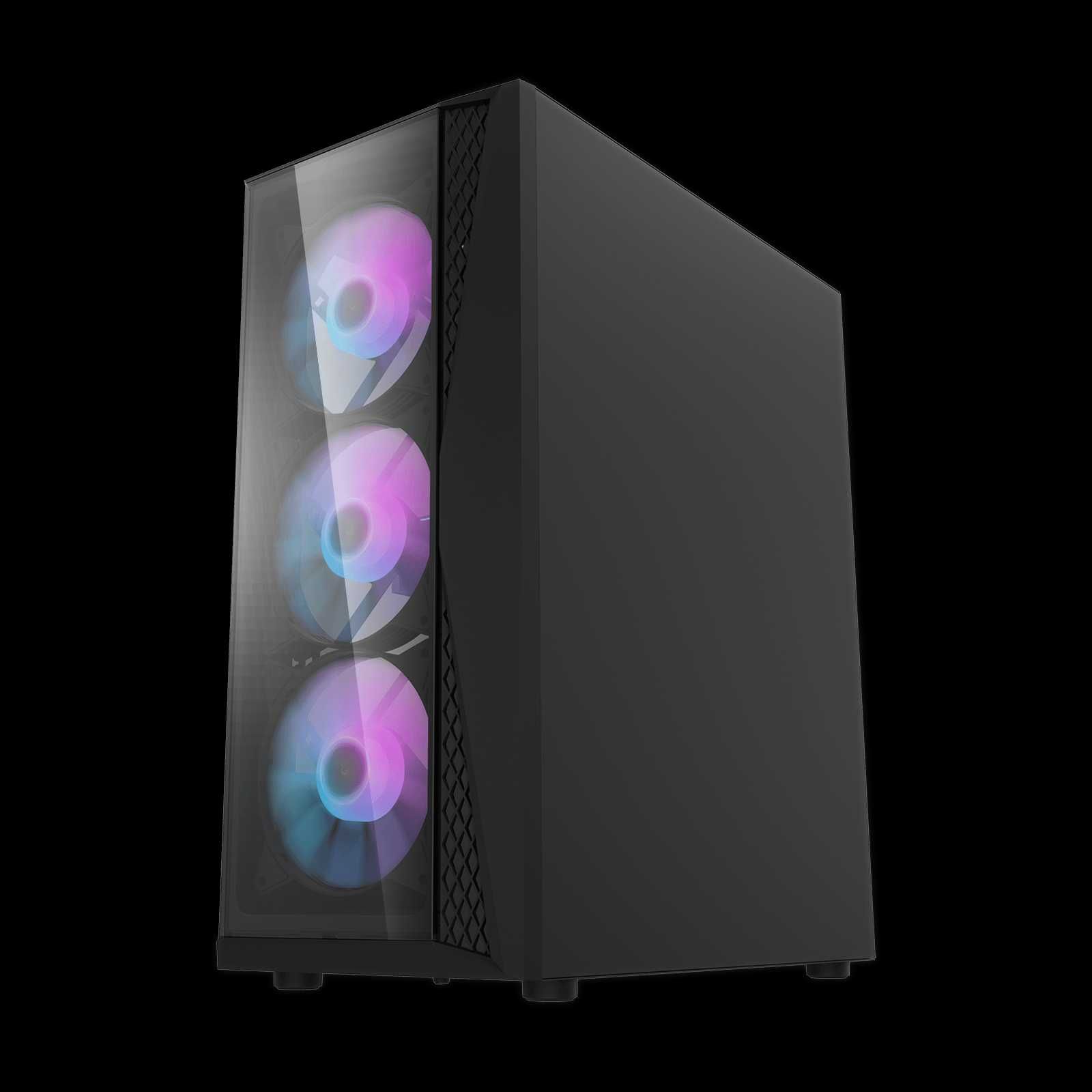 [НОВЫЙ] Корпус DarkFlash DK352 PLUS BLACK (with 4 fans)