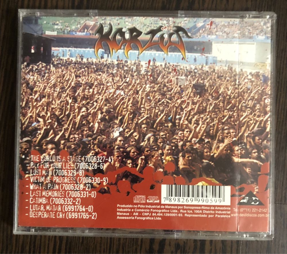 CD Korzus Live at Monsters of Rock