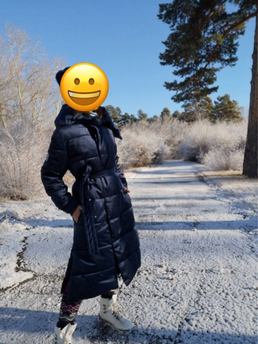 Продам длинное тёплое пальто для девочки-подростка