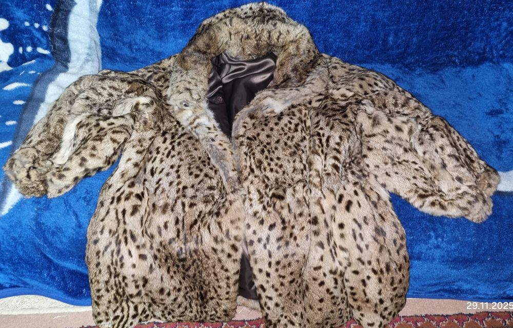 Haină blană naturală leopard