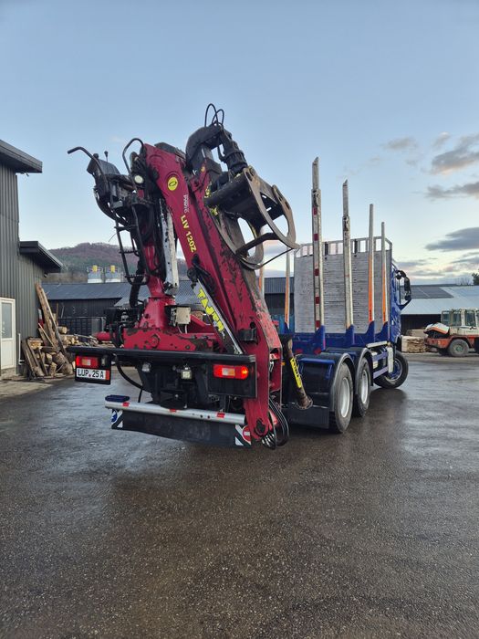 Volvo fh 500..mercedes actros..transport forestier lemn..macara