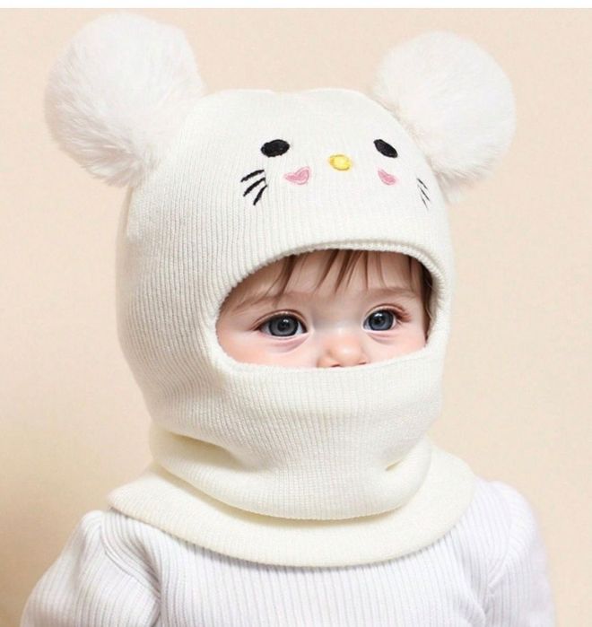 Зимняя детская шапка