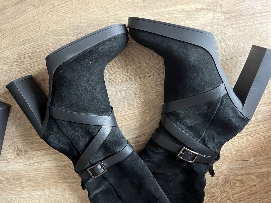 Cizme piele negre