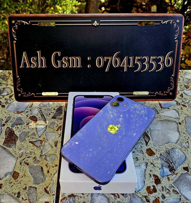 Iphone 12 purple FULL BOX, baterie 100%