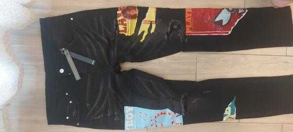 Blugi AMIRI x playboy nyc drill kay flock