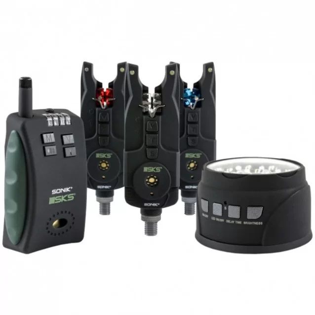 Сигнализатори Sonik 3+1 с лампа към тях. Неразличими от нови.