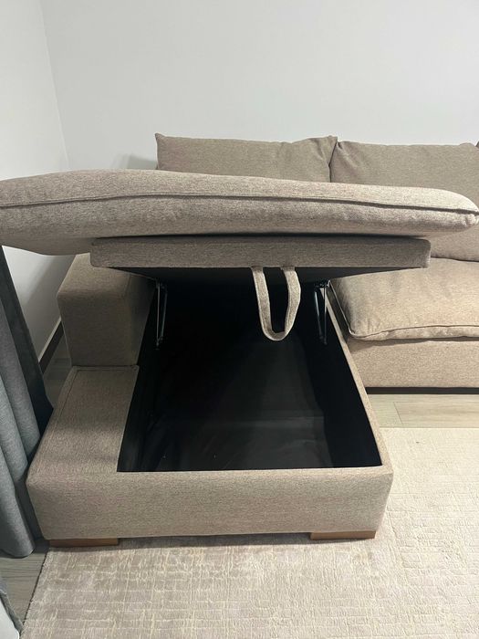 Coltar extensibil stofa rezistenta cu 3 locuri, Monte Carlo, 285x162