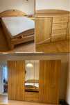 Mobila dormitor pat+dulap+comoda