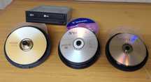 DVD дискове. Презаписваеми. DVD LG записвачка