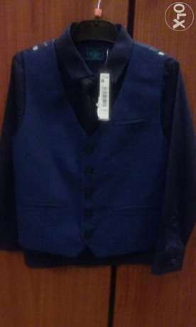 NEXT - set nou camasa, cravata si vesta, 3-4, 4-5 ani