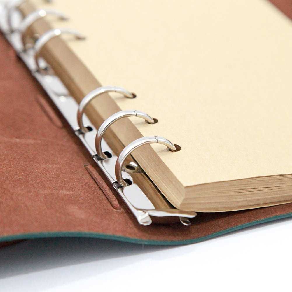 Agenda in stil nautic A6 150 pagini spiralate cu ancora + busola verde