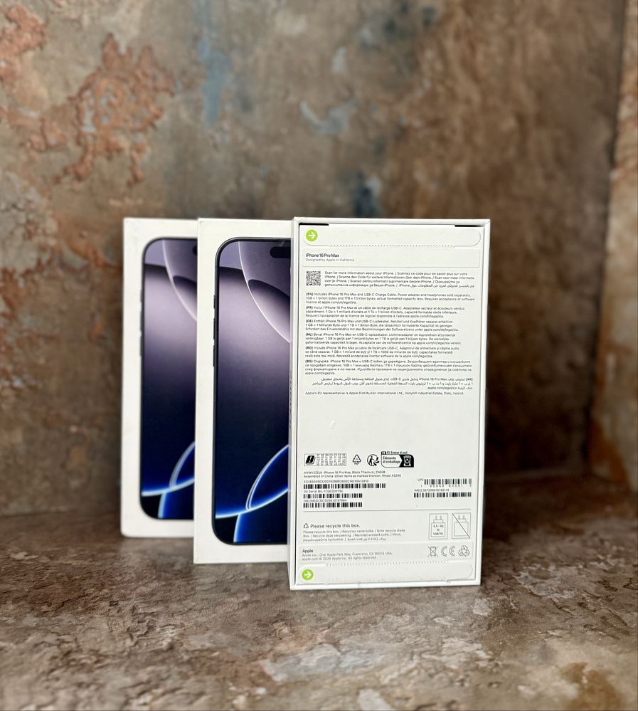 **ATS GSM**iPhone 16 PRO MAX 256GB Black Titanium/ Nou / Garantie