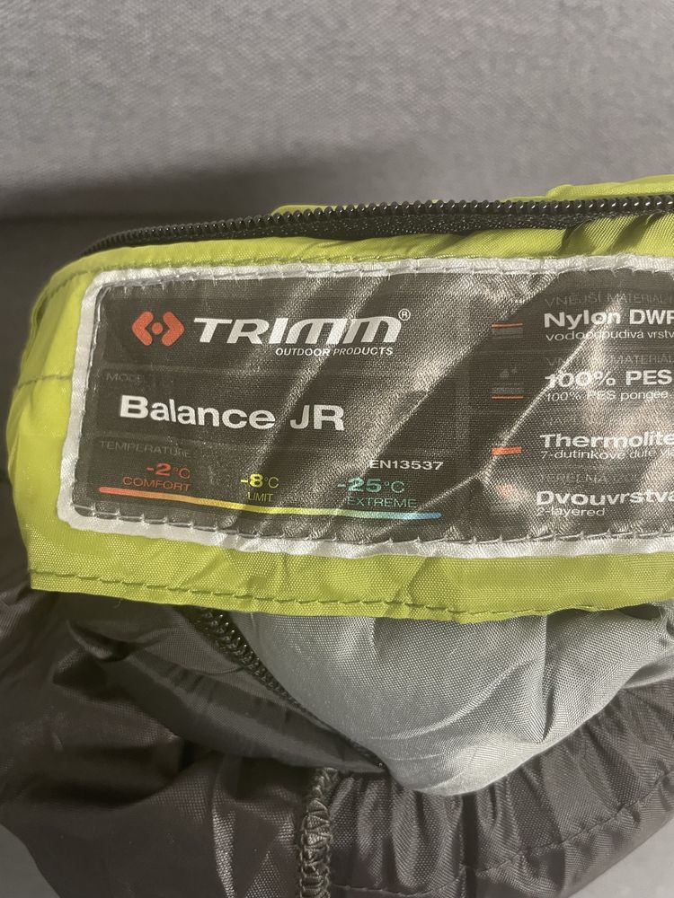 Sac de dormit Trimm Balance Junior 150 cm, verde