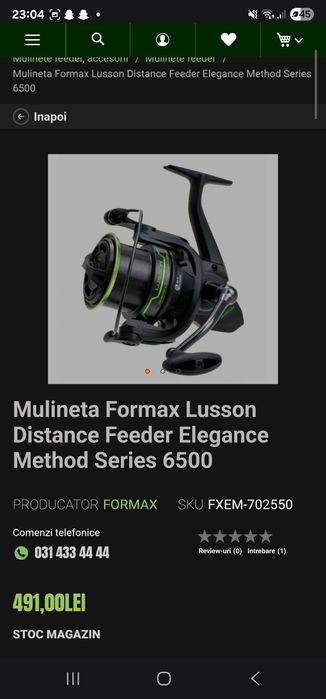 Vând lanseta Formax accela 3,90