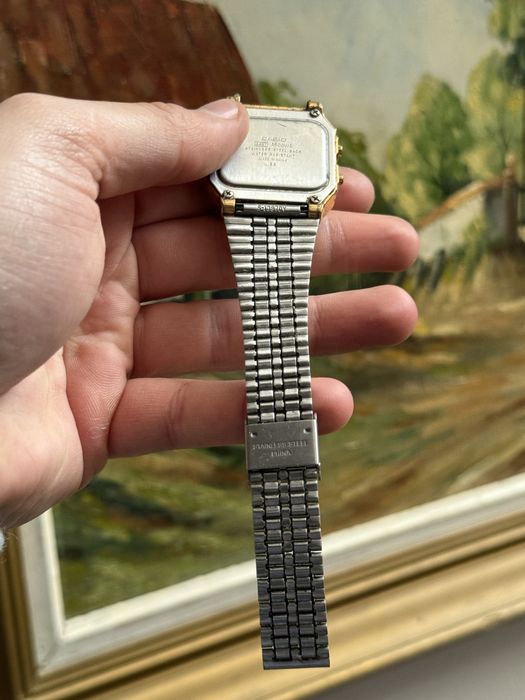 Casio A500W worldtime analog digital ceas