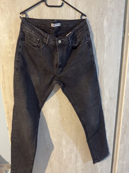 Blugi/jeans Zara negri slim W36