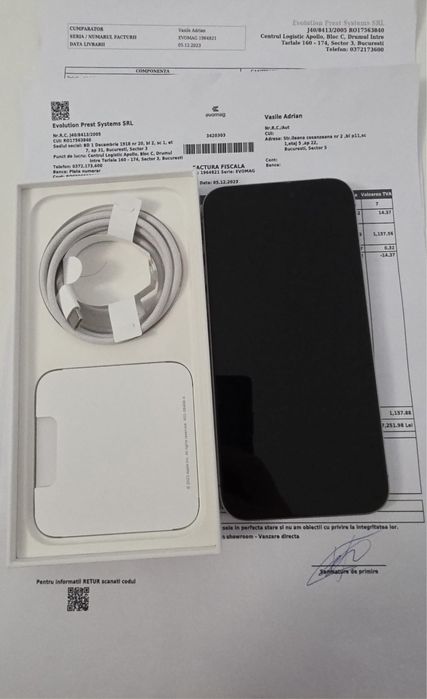 IPHONE 15 Pro MAX 256 GB culoare Natural Titanium