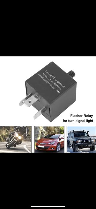 Releu 3 pini pentru semnalizare LED moto auto ATV