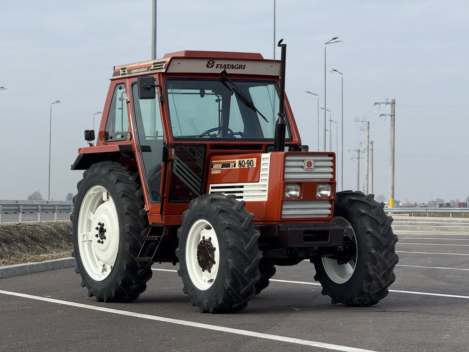 Tractor Fiat Agri 80-90 ore 3942 an 1990 Supercomfort import Danemarca