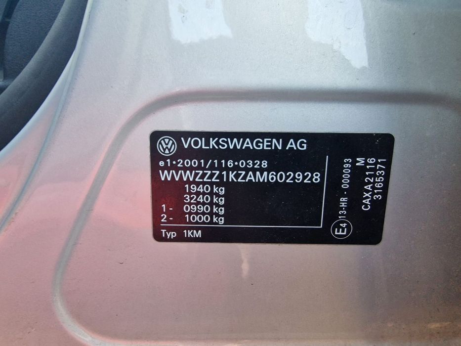 Dezmembram Vw Golf 6 Combi, an 2010, 1.4 TSI cod CAX, cutie manuala