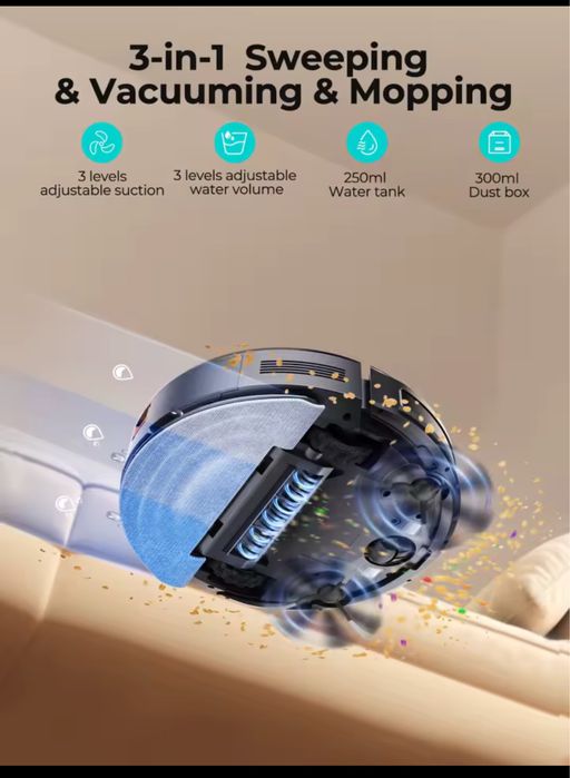 *Robot Aspirator -  Mop 3 în 1*