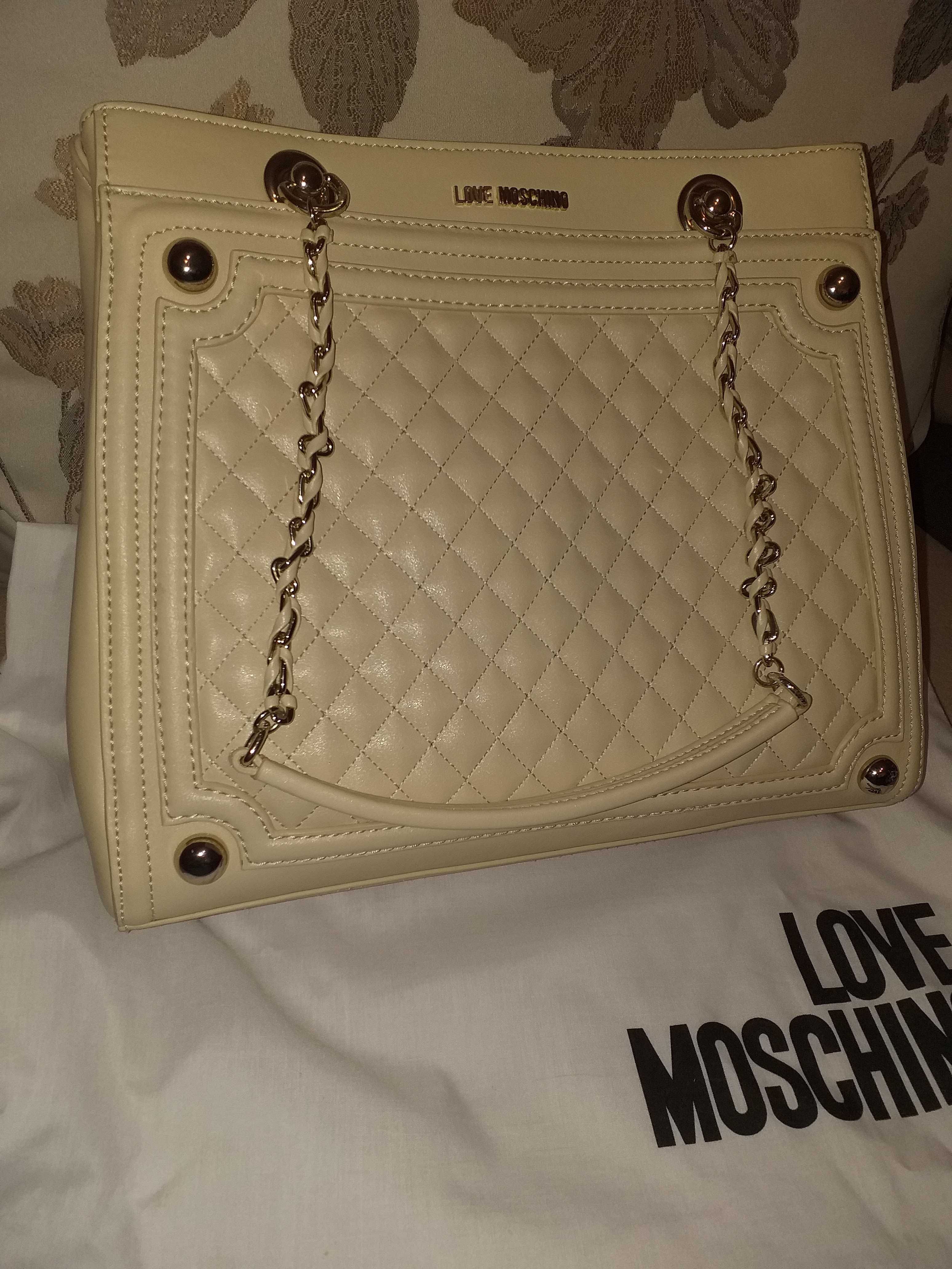 Geanta LOVE MOSCHINO/bej(avorio)