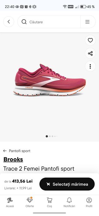 Vând adidași de alergare Brooks Trace 2