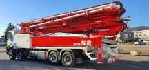 Pompa de beton KCP 52ZX6170 cu brat in 6 elemente in Z, de 52m, stoc.