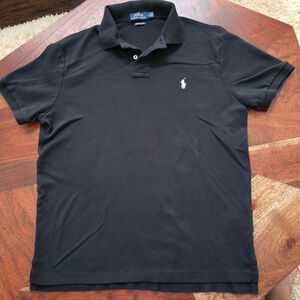 Polo тениска – черна, къс ръкав, размер L