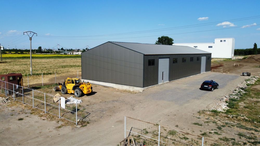 Hale industriale 550 mp - Centura Brăilei | Acces TIR | Utilități