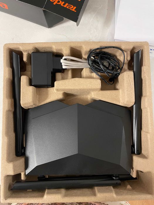 Router Wireless TENDA AC6 AC1200, Dual-Band 300 + 867 Mbps, negru