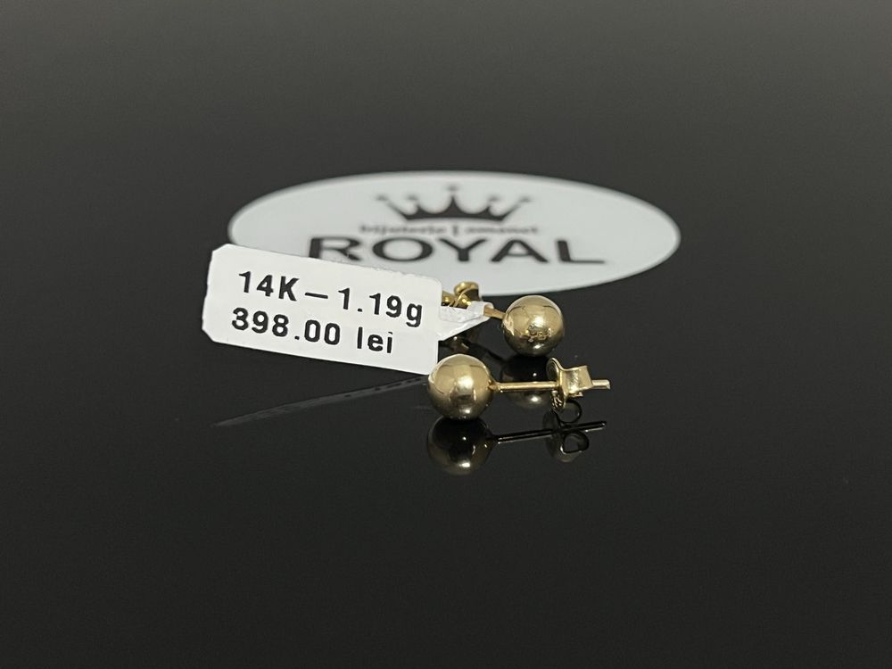 Bijuteria Royal CB : Cercei aur 14k 1,19 gr