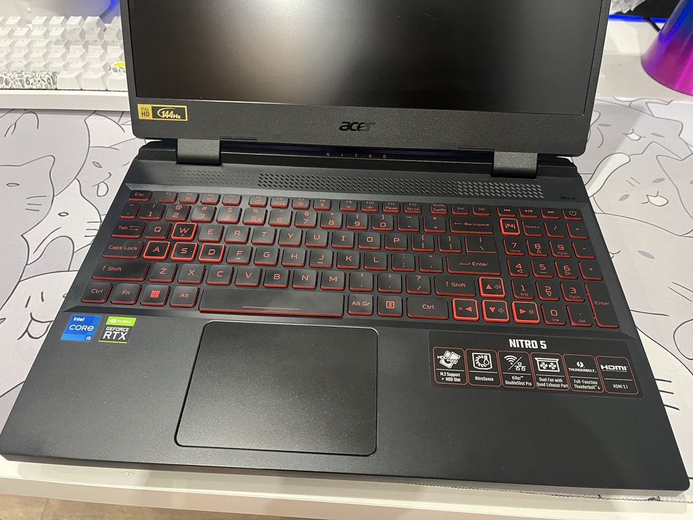Лаптоп Acer Nitro 5 i5-12500H, RTX 3050, 16GB, 1TB SSD, Win 11