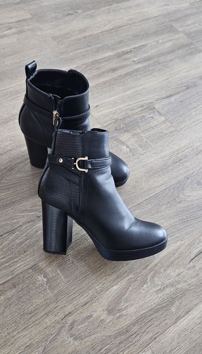 Botine cu toc gros Anna Field, mărimea 34